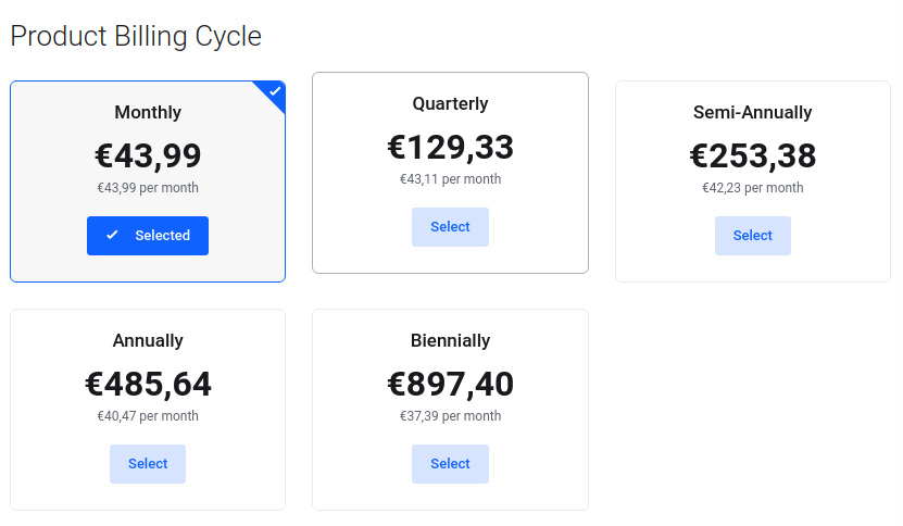 How to Sell Dedicated Servers price list