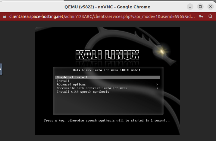 install Kali Linux on VPS