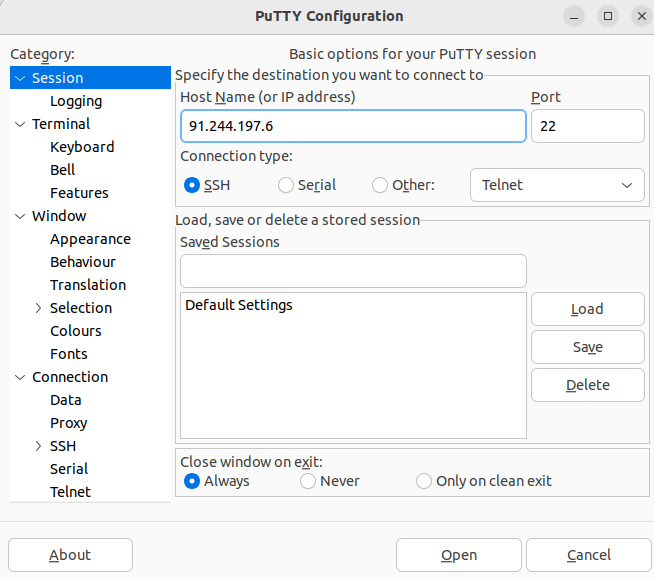 How to access VPS via ssh